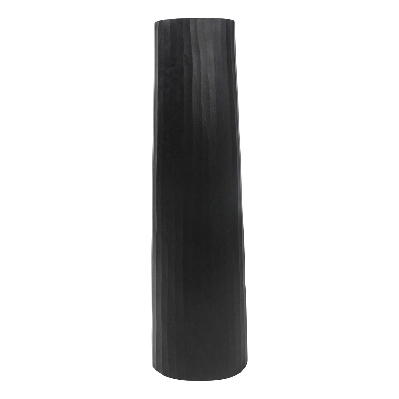 Kingston Living Matte Finish Textured Cylindrical Vase - 36" - Black